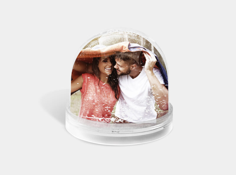 Bild von   schneekugel mit fotojpg | Individuelle 🎁 persönliche 🎁 personalisierte Geschenke bedruckt ▪ bestickt ▪ graviert