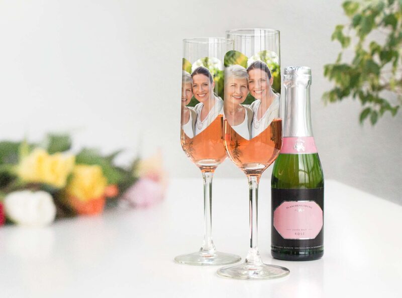 Bild von   sektglas mit fotojpg | Individuelle 🎁 persönliche 🎁 personalisierte Geschenke bedruckt ▪ bestickt ▪ graviert