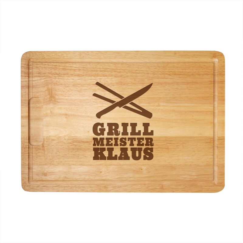 Bild von   grillmeister schneidebrett mjpg | Individuelle 🎁 persönliche 🎁 personalisierte Geschenke bedruckt ▪ bestickt ▪ graviert