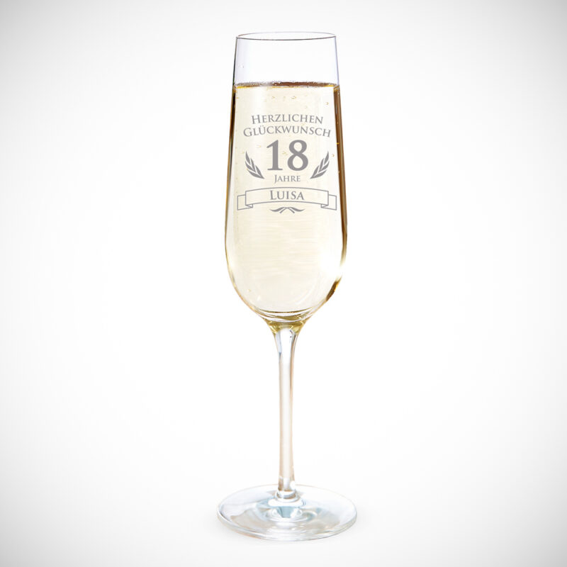 Bild von   sektglas zum  geburtstagjpg | Individuelle 🎁 persönliche 🎁 personalisierte Geschenke bedruckt ▪ bestickt ▪ graviert