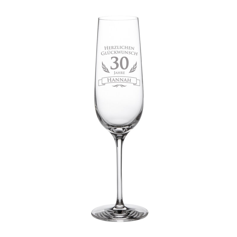 Bild von   sektglas zum  geburtstagjpg | Individuelle 🎁 persönliche 🎁 personalisierte Geschenke bedruckt ▪ bestickt ▪ graviert
