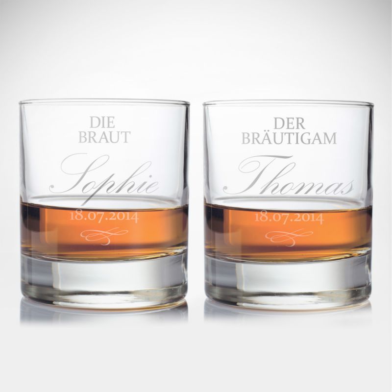 Bild von   whiskyglaeser mit gravur zur hjpg | Individuelle 🎁 persönliche 🎁 personalisierte Geschenke bedruckt ▪ bestickt ▪ graviert