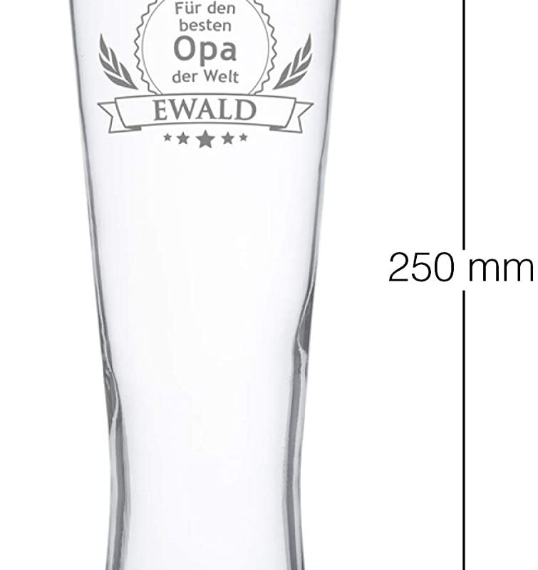 Bild von   weizenglas mit gravur besterjpg | Individuelle 🎁 persönliche 🎁 personalisierte Geschenke bedruckt ▪ bestickt ▪ graviert