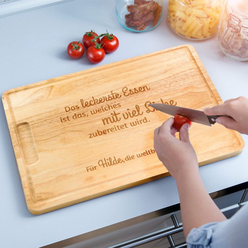 Bild von   schneidebrett mit gravur und sjpg | Individuelle 🎁 persönliche 🎁 personalisierte Geschenke bedruckt ▪ bestickt ▪ graviert