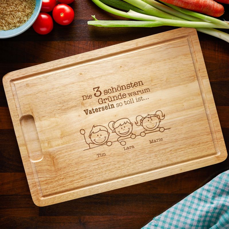 Bild von   schneidebrett mit gravur warjpg | Individuelle 🎁 persönliche 🎁 personalisierte Geschenke bedruckt ▪ bestickt ▪ graviert