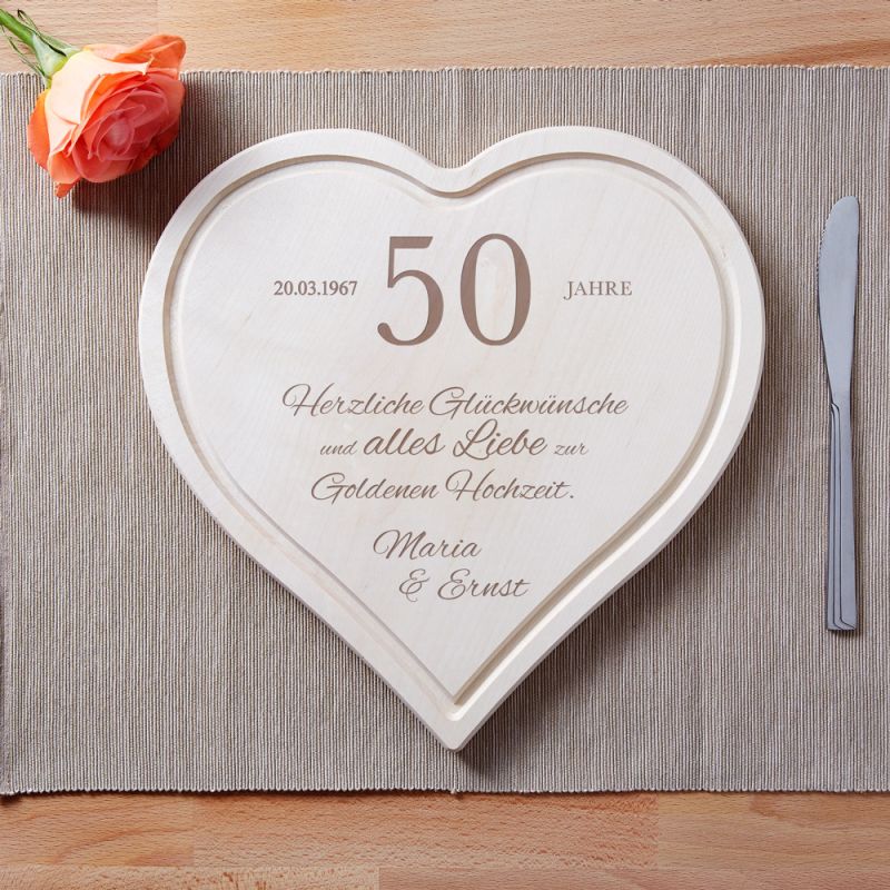 Bild von   herzbrett mit gravur glueckwjpg | Individuelle 🎁 persönliche 🎁 personalisierte Geschenke bedruckt ▪ bestickt ▪ graviert