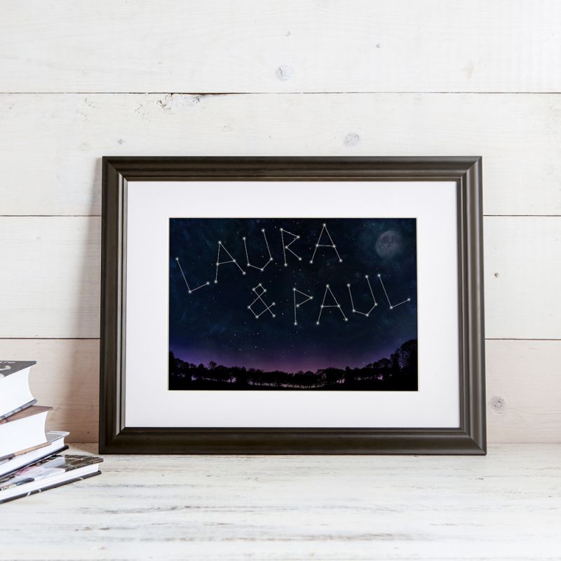 Bild von   sternenbild ihre namen auf djpg | Individuelle 🎁 persönliche 🎁 personalisierte Geschenke bedruckt ▪ bestickt ▪ graviert
