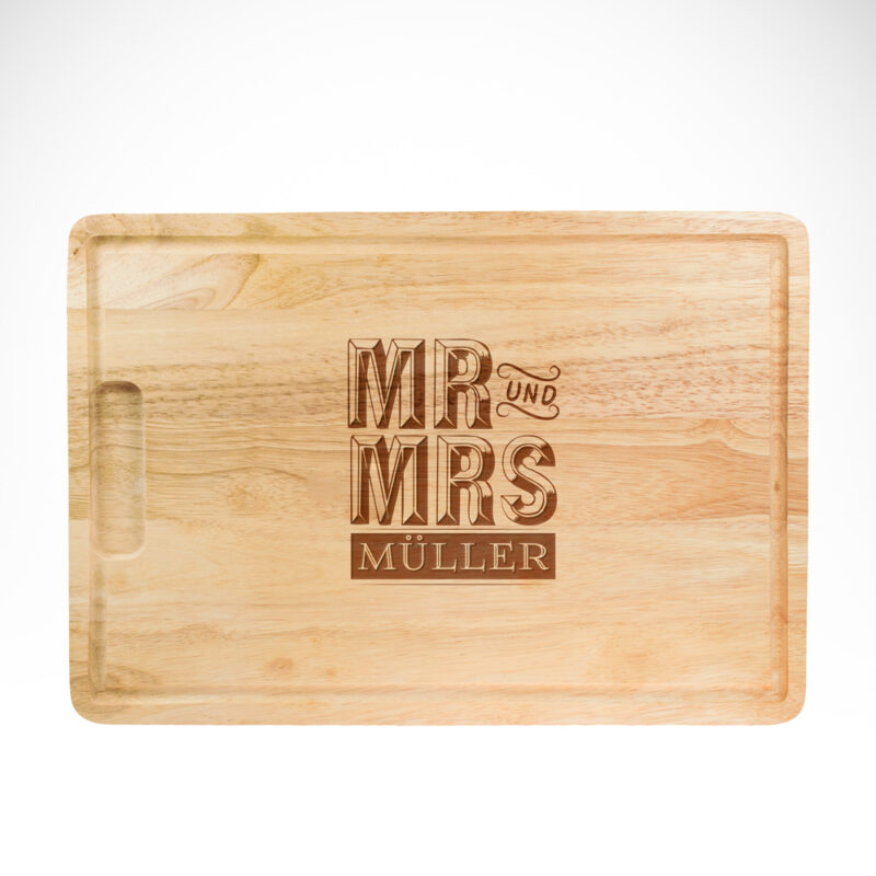 Bild von   mr und mrs schneidebrett pjpg | Individuelle 🎁 persönliche 🎁 personalisierte Geschenke bedruckt ▪ bestickt ▪ graviert