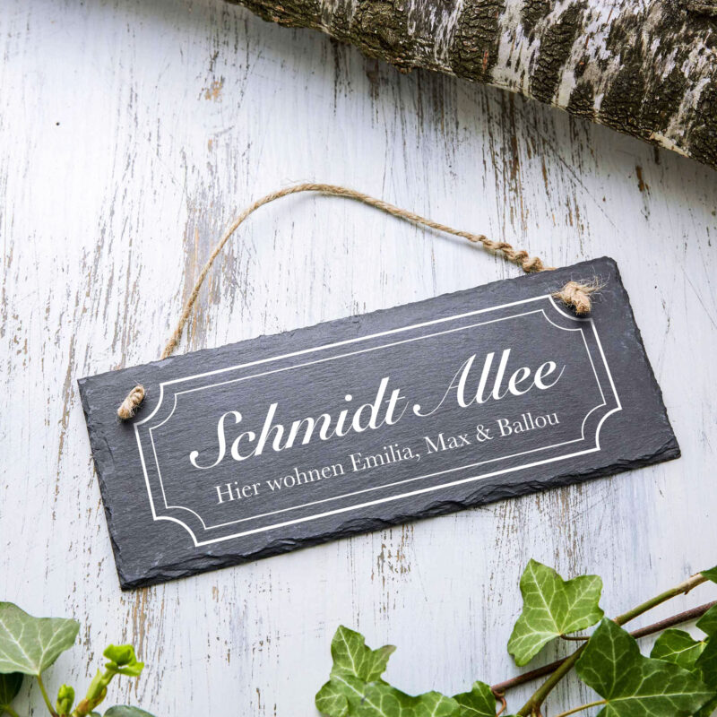 Bild von   schiefertafel zum aufhaengen mjpg | Individuelle 🎁 persönliche 🎁 personalisierte Geschenke bedruckt ▪ bestickt ▪ graviert