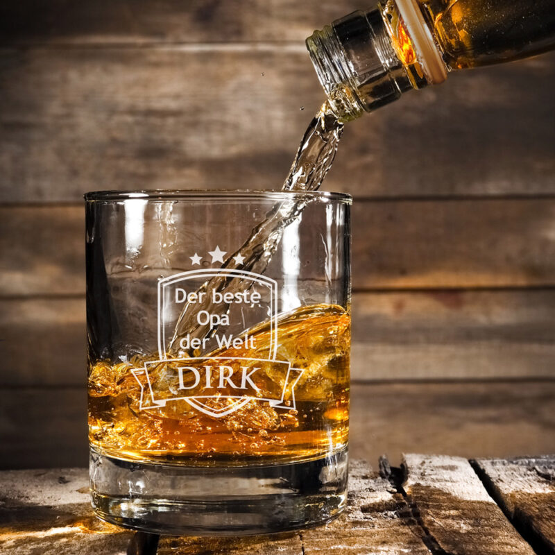 Whiskyglas mit Gravur - Bester Opa - Personalisiert