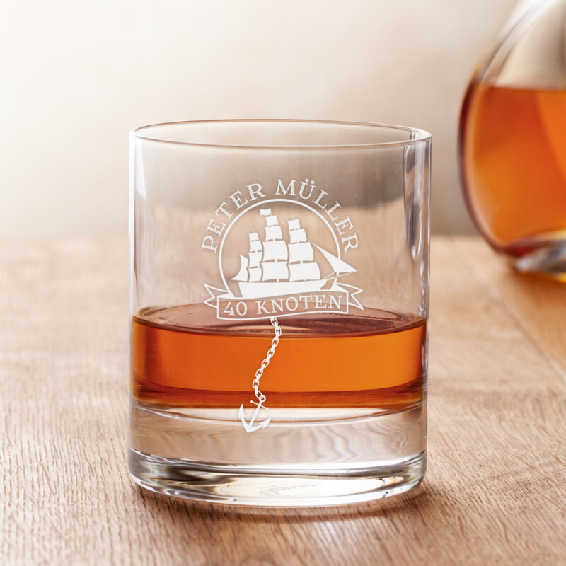 Bild von   rumglas mit gravur zum geburtsjpg | Individuelle 🎁 persönliche 🎁 personalisierte Geschenke bedruckt ▪ bestickt ▪ graviert