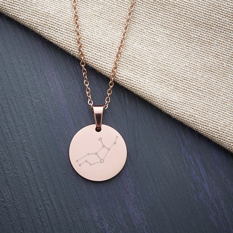 Bild von   kette mit gravur runder anhajpg | Individuelle 🎁 persönliche 🎁 personalisierte Geschenke bedruckt ▪ bestickt ▪ graviert
