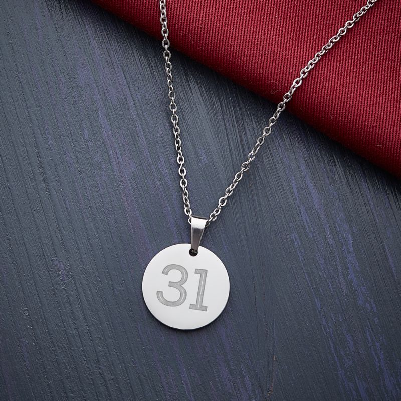 Bild von   kette mit gravur runder anhajpg | Individuelle 🎁 persönliche 🎁 personalisierte Geschenke bedruckt ▪ bestickt ▪ graviert