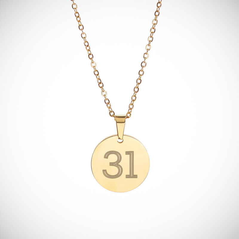 Bild von   kette mit gravur runder anhajpg | Individuelle 🎁 persönliche 🎁 personalisierte Geschenke bedruckt ▪ bestickt ▪ graviert