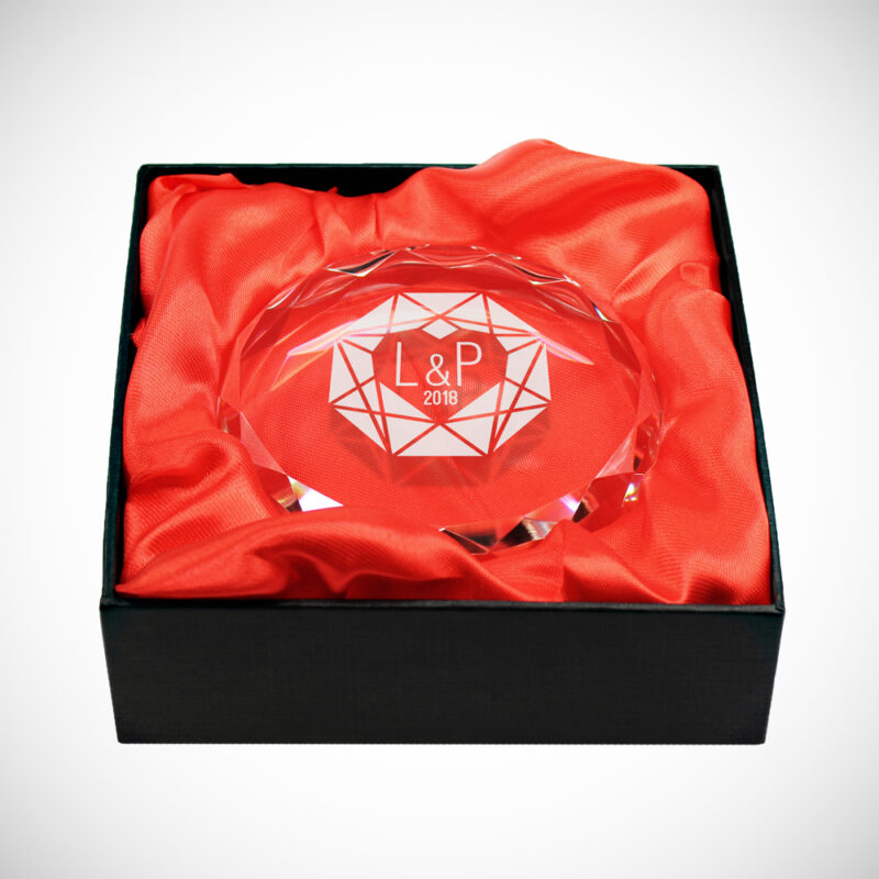 Bild von   kristall mit gravur diamantjpg | Individuelle 🎁 persönliche 🎁 personalisierte Geschenke bedruckt ▪ bestickt ▪ graviert