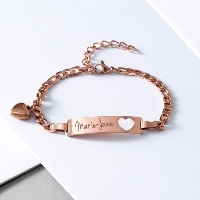 Bild von   armband mit gravur name herzjpg | Individuelle 🎁 persönliche 🎁 personalisierte Geschenke bedruckt ▪ bestickt ▪ graviert