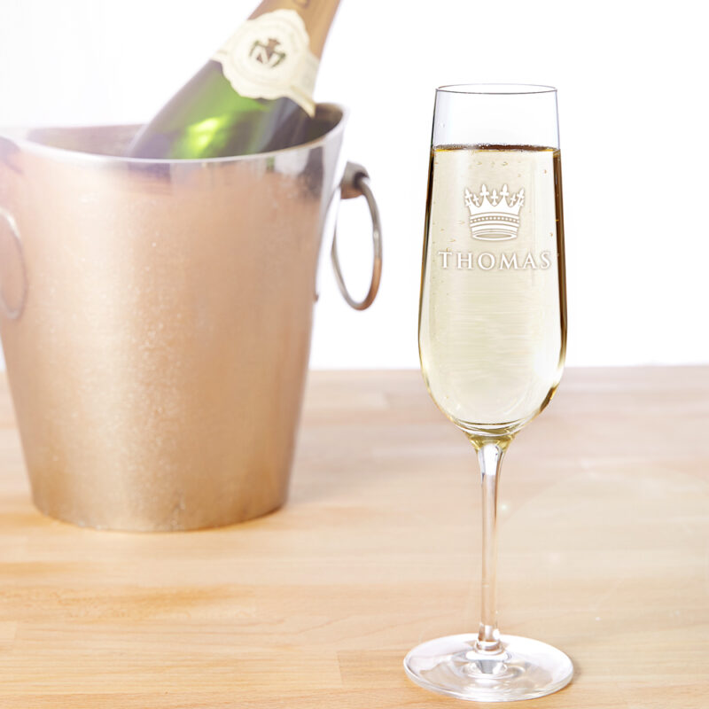 Bild von   sektglas mit gravur grosse kjpg | Individuelle 🎁 persönliche 🎁 personalisierte Geschenke bedruckt ▪ bestickt ▪ graviert