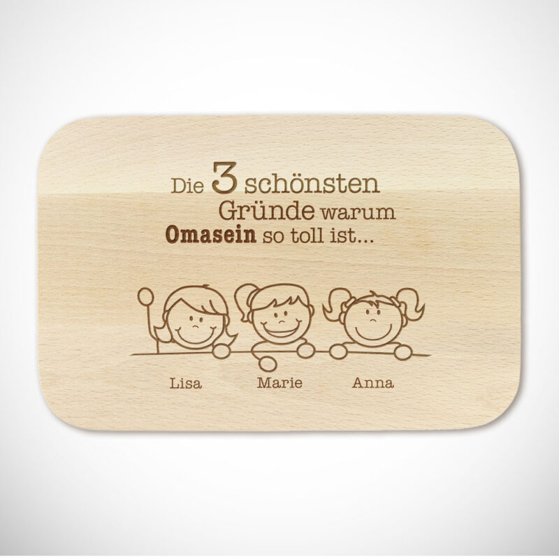 Bild von   fruehstuecksbrett mit gravurjpg | Individuelle 🎁 persönliche 🎁 personalisierte Geschenke bedruckt ▪ bestickt ▪ graviert