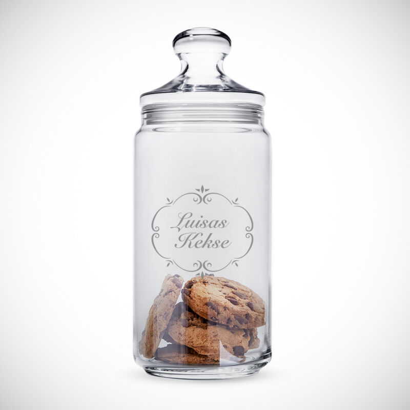 Bild von   keksglas mit gravur fuer frauejpg | Individuelle 🎁 persönliche 🎁 personalisierte Geschenke bedruckt ▪ bestickt ▪ graviert