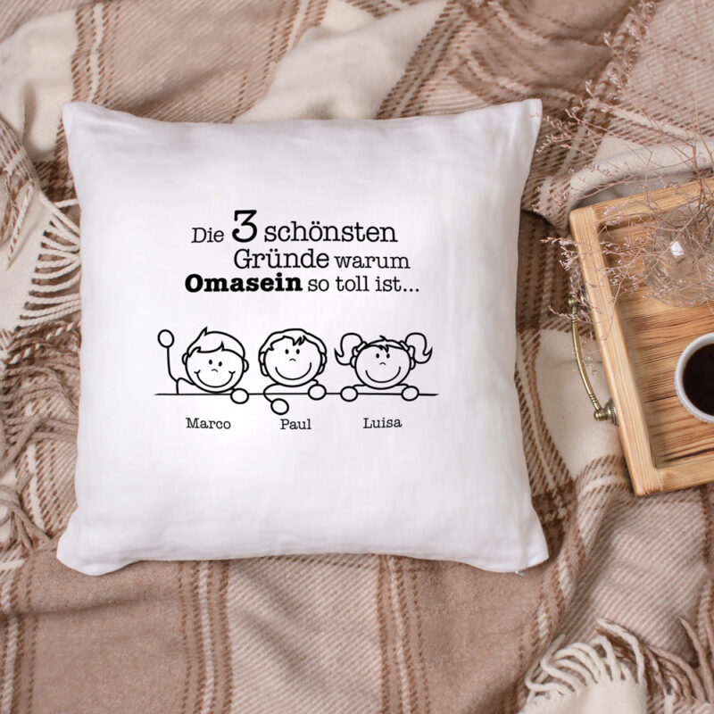 Bild von   bedrucktes kissen warum ichjpg | Individuelle 🎁 persönliche 🎁 personalisierte Geschenke bedruckt ▪ bestickt ▪ graviert