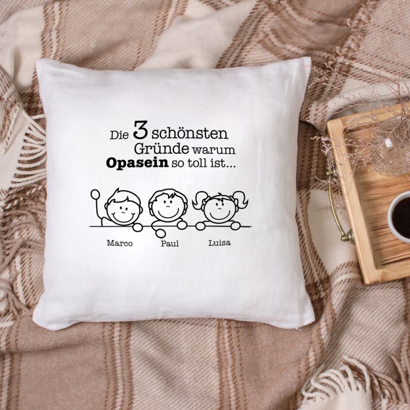 Bild von   bedrucktes kissen warum ichjpg | Individuelle 🎁 persönliche 🎁 personalisierte Geschenke bedruckt ▪ bestickt ▪ graviert