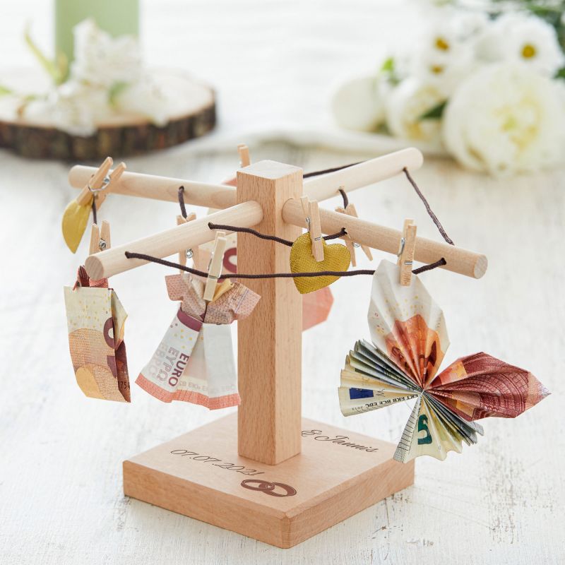 Bild von   geld waeschespinne zur hochzeijpg | Individuelle 🎁 persönliche 🎁 personalisierte Geschenke bedruckt ▪ bestickt ▪ graviert