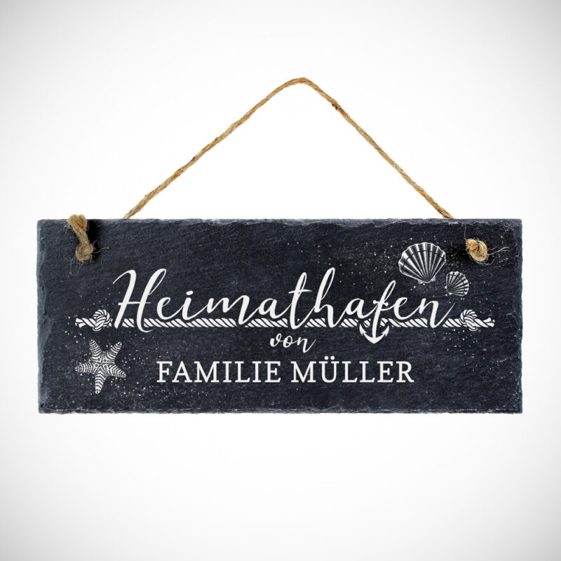 Bild von   schiefertafel mit gravur heijpg | Individuelle 🎁 persönliche 🎁 personalisierte Geschenke bedruckt ▪ bestickt ▪ graviert