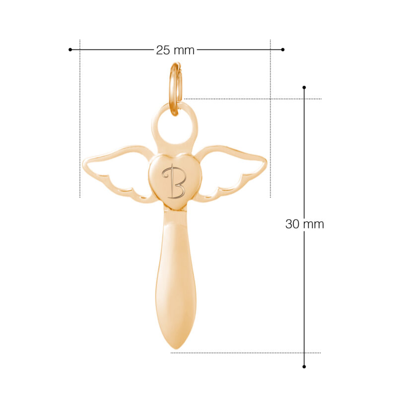 Bild von   schutzengel kette mit gravurjpg | Individuelle 🎁 persönliche 🎁 personalisierte Geschenke bedruckt ▪ bestickt ▪ graviert