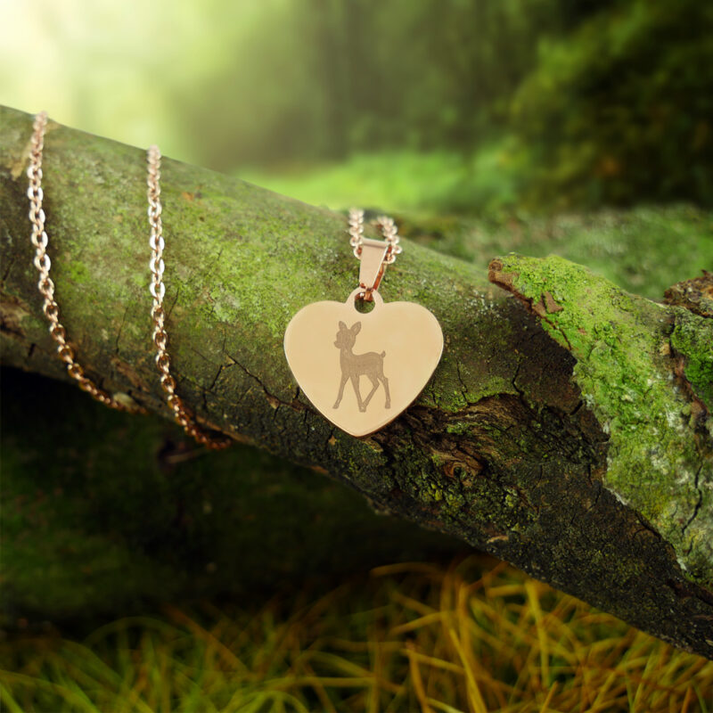 Bild von   herz anhaenger kette mit gravujpg | Individuelle 🎁 persönliche 🎁 personalisierte Geschenke bedruckt ▪ bestickt ▪ graviert