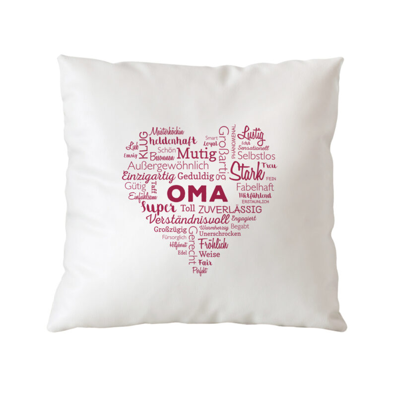 Bild von   bedrucktes kissen wortwolkejpg | Individuelle 🎁 persönliche 🎁 personalisierte Geschenke bedruckt ▪ bestickt ▪ graviert