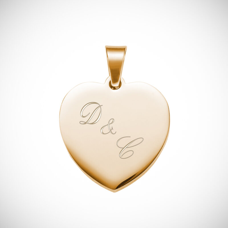 Bild von   herz anhaenger kette mit gravujpg | Individuelle 🎁 persönliche 🎁 personalisierte Geschenke bedruckt ▪ bestickt ▪ graviert