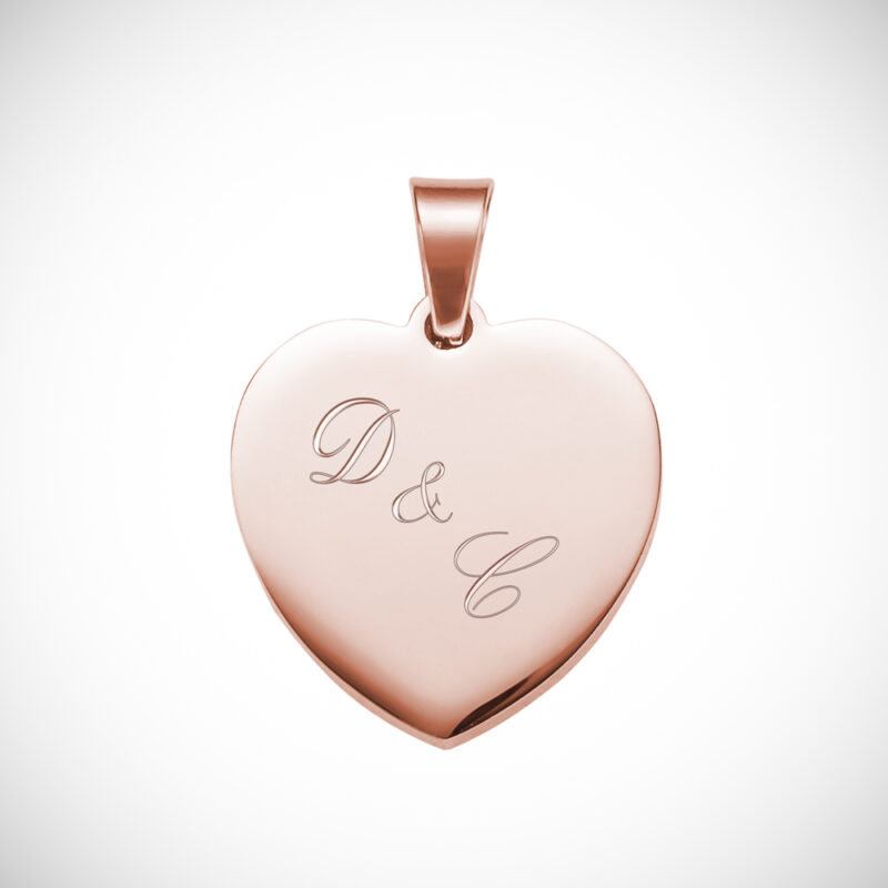 Bild von   herz anhaenger kette mit gravujpg | Individuelle 🎁 persönliche 🎁 personalisierte Geschenke bedruckt ▪ bestickt ▪ graviert