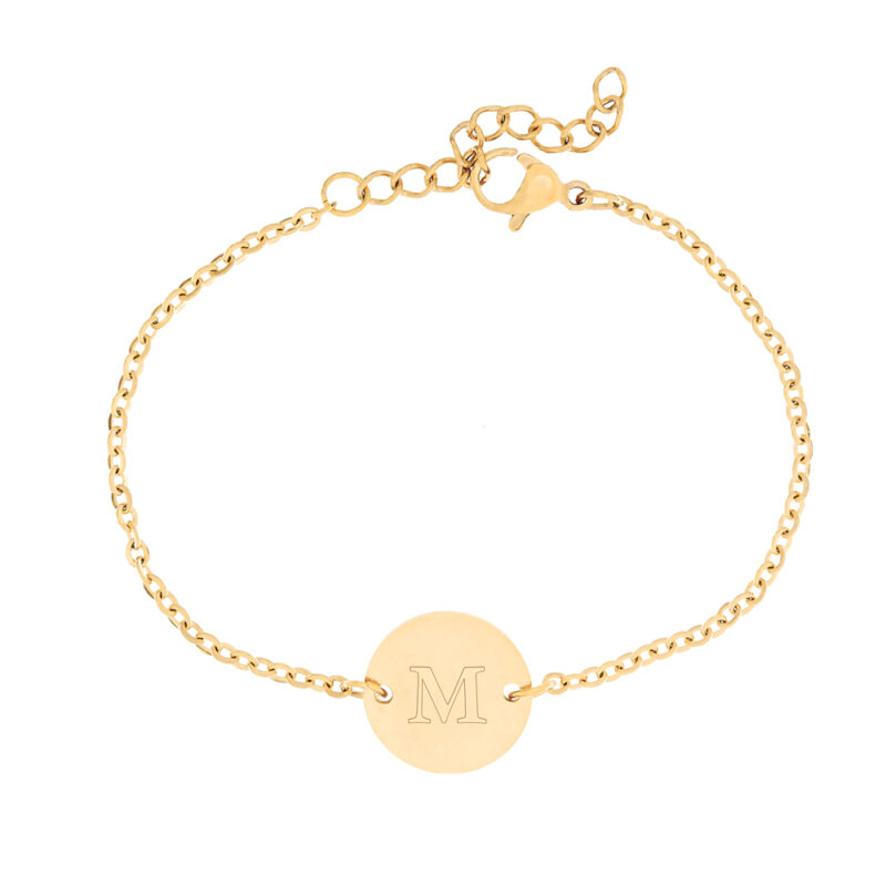 Bild von   armkettchen mit gravur initijpg | Individuelle 🎁 persönliche 🎁 personalisierte Geschenke bedruckt ▪ bestickt ▪ graviert
