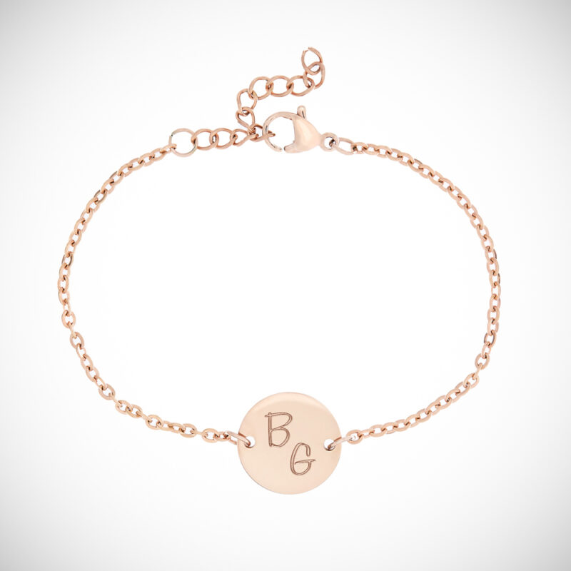 Bild von   armkettchen mit gravur initijpg | Individuelle 🎁 persönliche 🎁 personalisierte Geschenke bedruckt ▪ bestickt ▪ graviert