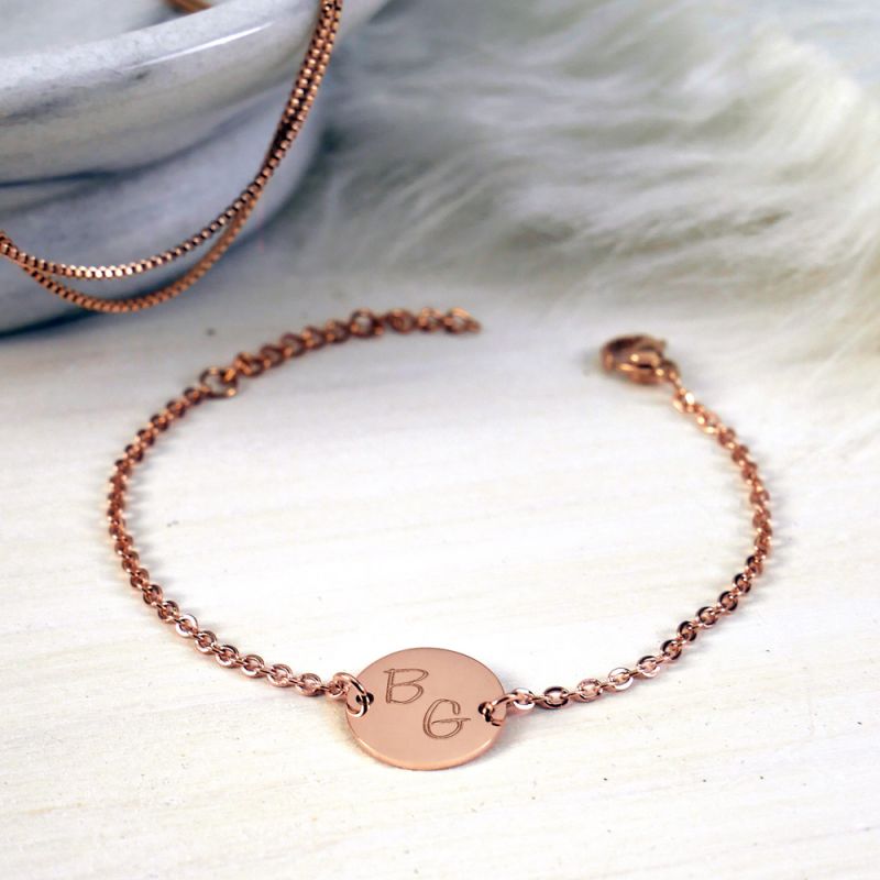 Bild von   armkettchen mit gravur initijpg | Individuelle 🎁 persönliche 🎁 personalisierte Geschenke bedruckt ▪ bestickt ▪ graviert