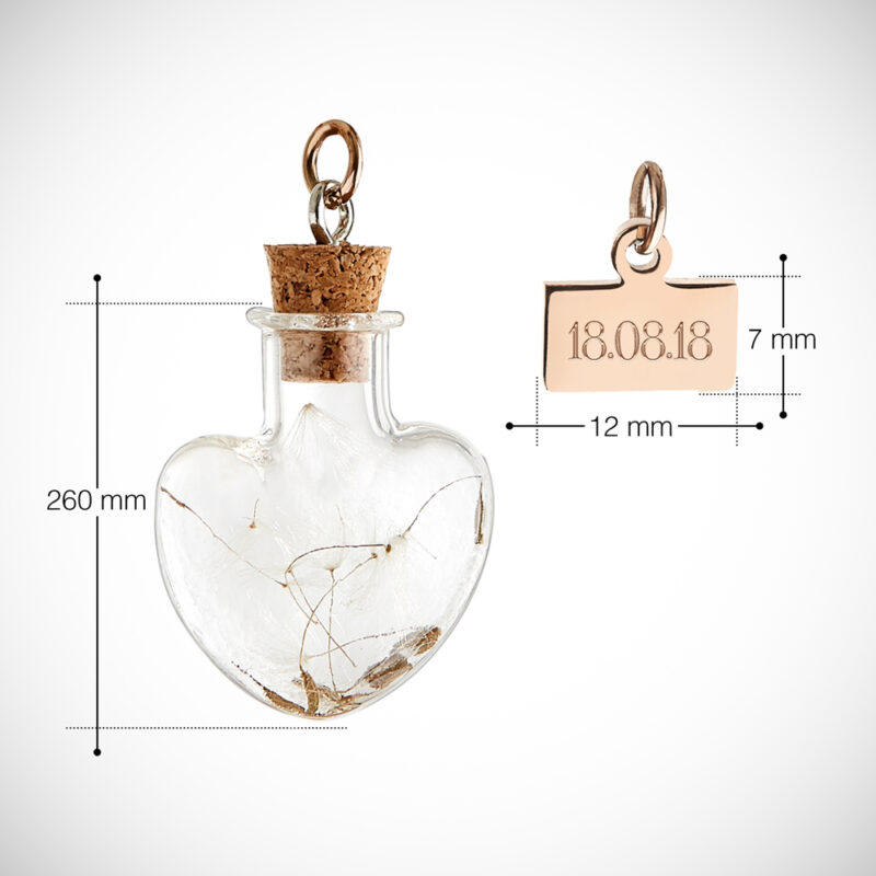 Bild von   kette flaschenanhaenger in herjpg | Individuelle 🎁 persönliche 🎁 personalisierte Geschenke bedruckt ▪ bestickt ▪ graviert
