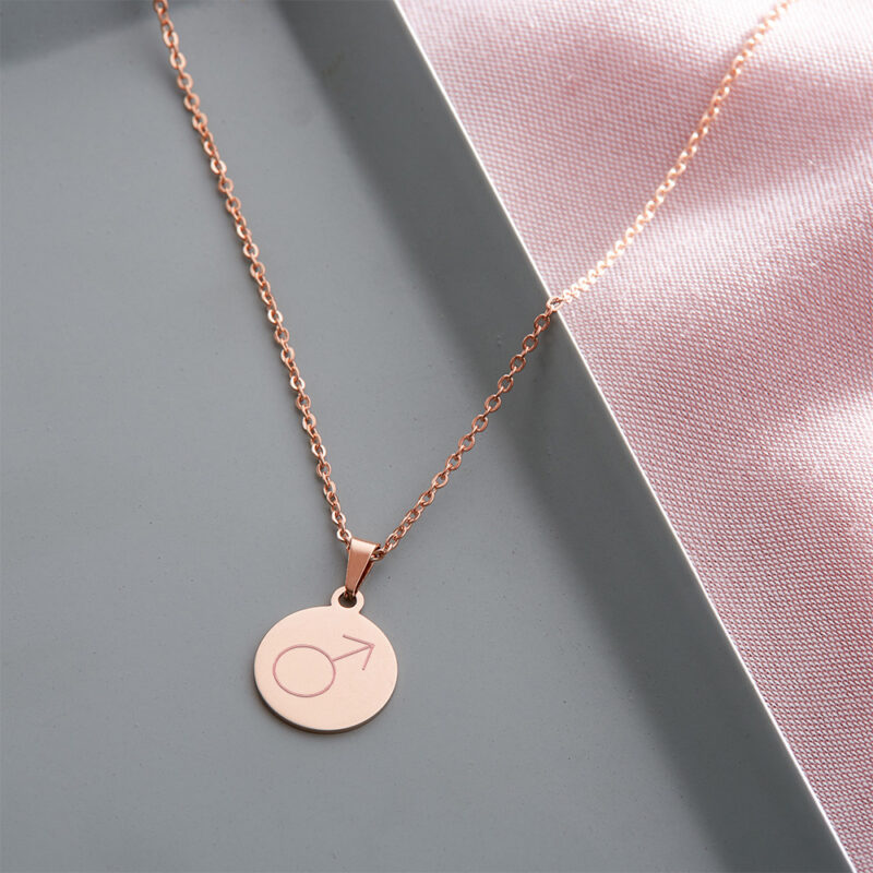Bild von   kette mit gravur kleiner runjpg | Individuelle 🎁 persönliche 🎁 personalisierte Geschenke bedruckt ▪ bestickt ▪ graviert