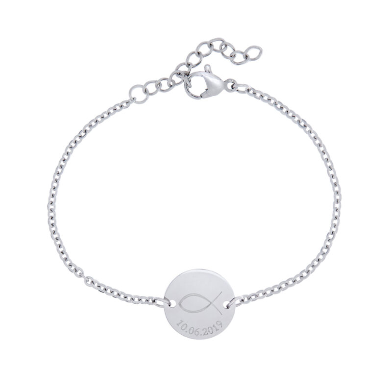 Bild von   armkettchen mit gravur silbejpg | Individuelle 🎁 persönliche 🎁 personalisierte Geschenke bedruckt ▪ bestickt ▪ graviert