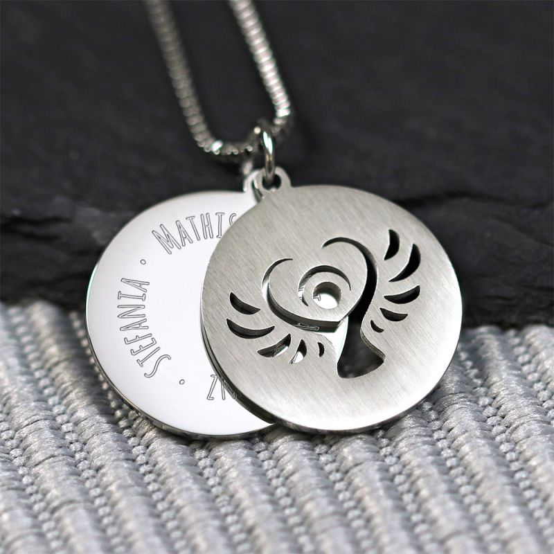 Bild von   halskette mit gravur schutzejpg | Individuelle 🎁 persönliche 🎁 personalisierte Geschenke bedruckt ▪ bestickt ▪ graviert
