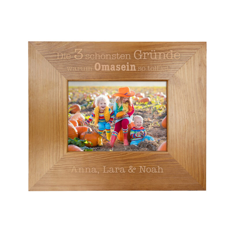 Bild von   bilderrahmen aus holz mit gravjpg | Individuelle 🎁 persönliche 🎁 personalisierte Geschenke bedruckt ▪ bestickt ▪ graviert