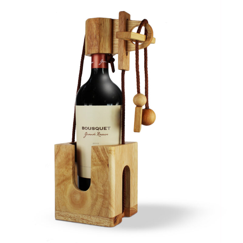 Bild von   edelholz flaschenpuzzle aus hejpg | Individuelle 🎁 persönliche 🎁 personalisierte Geschenke bedruckt ▪ bestickt ▪ graviert