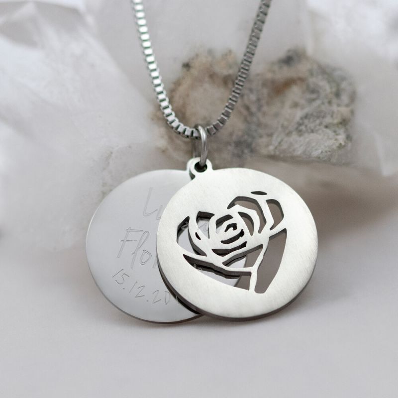 Bild von   herzkette mit gravur namen ujpg | Individuelle 🎁 persönliche 🎁 personalisierte Geschenke bedruckt ▪ bestickt ▪ graviert