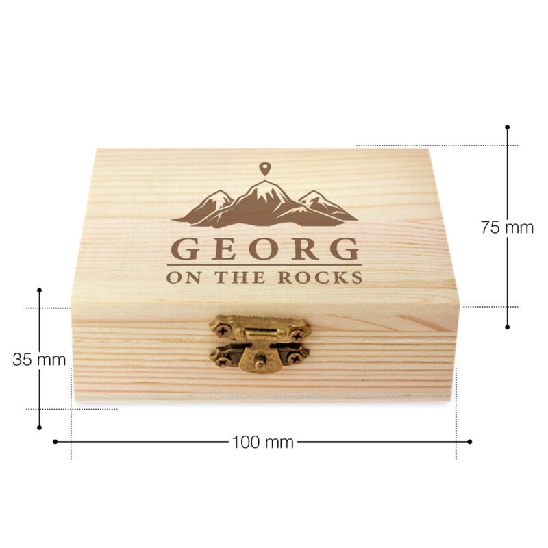 Bild von   whiskysteine in edler holzboxjpg | Individuelle 🎁 persönliche 🎁 personalisierte Geschenke bedruckt ▪ bestickt ▪ graviert