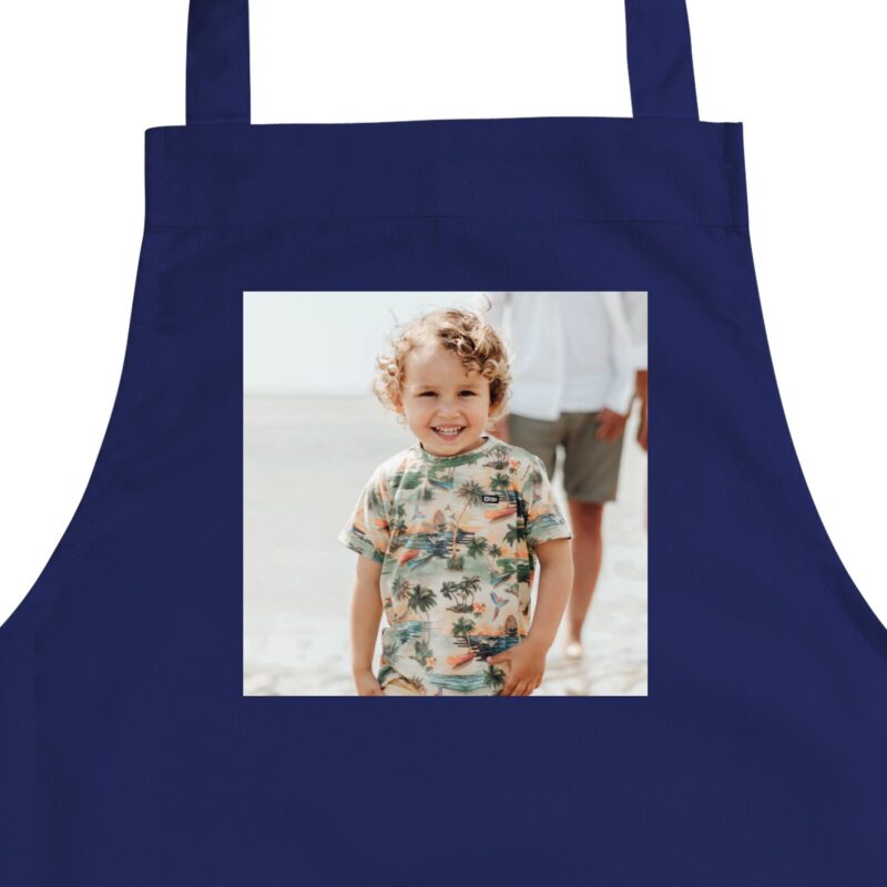 Bild von   kinderschuerze blaujpg | Individuelle 🎁 persönliche 🎁 personalisierte Geschenke bedruckt ▪ bestickt ▪ graviert