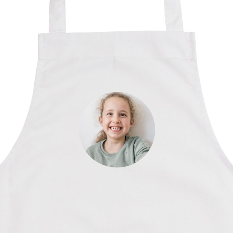 Bild von   kinderschuerze weissjpg | Individuelle 🎁 persönliche 🎁 personalisierte Geschenke bedruckt ▪ bestickt ▪ graviert
