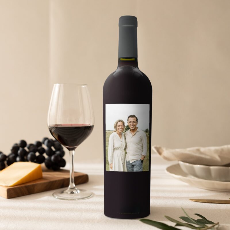 Bild von   wein mit eigenem etikett riojpg | Individuelle 🎁 persönliche 🎁 personalisierte Geschenke bedruckt ▪ bestickt ▪ graviert