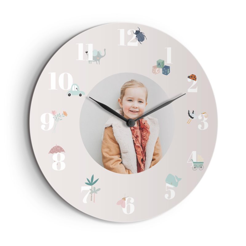 Bild von   kinderwanduhr o  cmjpg | Individuelle 🎁 persönliche 🎁 personalisierte Geschenke bedruckt ▪ bestickt ▪ graviert
