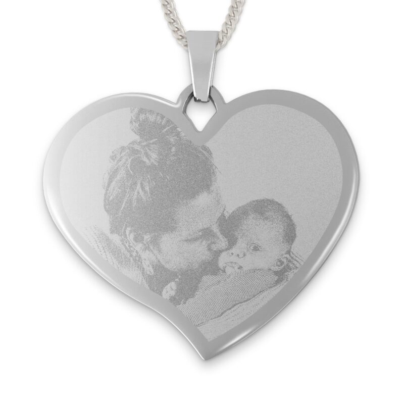 Bild von   herzanhaenger mit gravur asymjpg | Individuelle 🎁 persönliche 🎁 personalisierte Geschenke bedruckt ▪ bestickt ▪ graviert