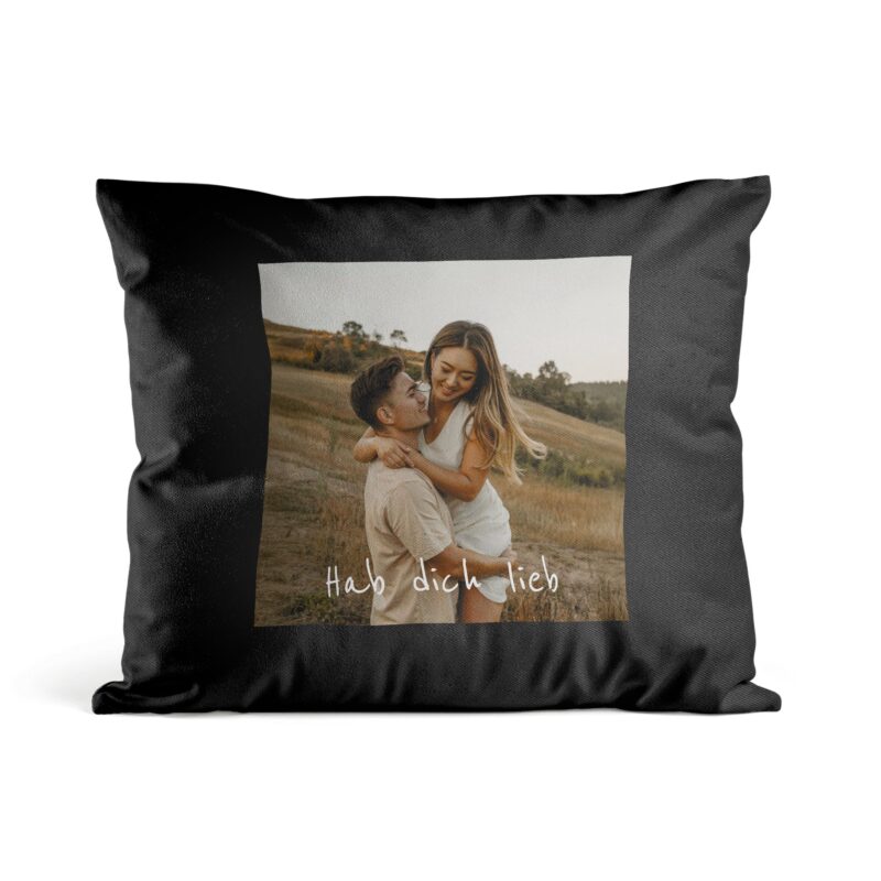 Bild von   kissen xcm schwarz mjpg | Individuelle 🎁 persönliche 🎁 personalisierte Geschenke bedruckt ▪ bestickt ▪ graviert