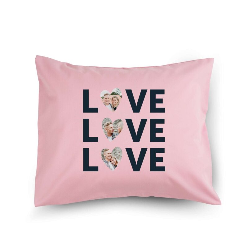 Bild von   kissen xcm rosa mitjpg | Individuelle 🎁 persönliche 🎁 personalisierte Geschenke bedruckt ▪ bestickt ▪ graviert